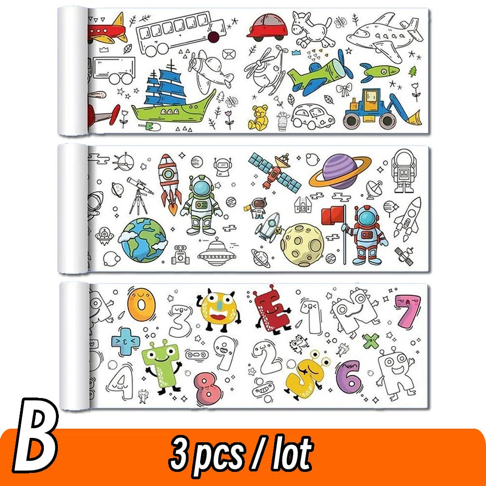 Rouleau de dessin pour enfants – 90 cm | Papier à colorier & activités créatives
