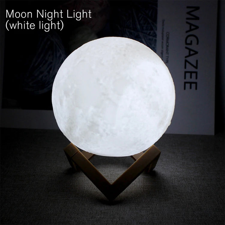 Veilleuse Lune 3D – Lumière douce & déco cosy