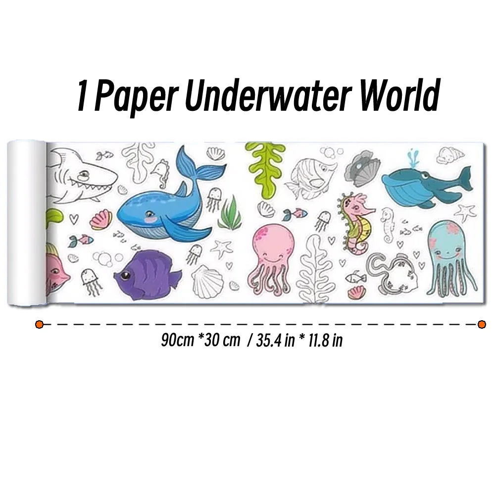 Rouleau de dessin pour enfants – 90 cm | Papier à colorier & activités créatives