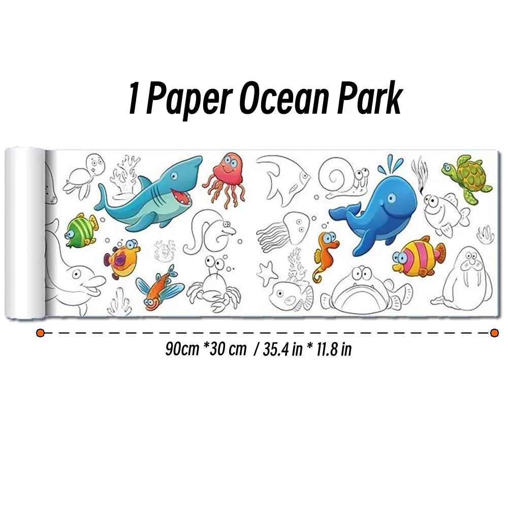 Rouleau de dessin pour enfants – 90 cm | Papier à colorier & activités créatives
