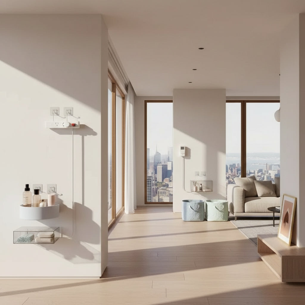 Crochets muraux adhésifs double face – transparents et sans trace