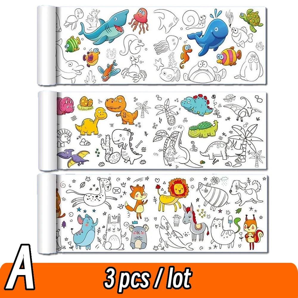 Rouleau de dessin pour enfants – 90 cm | Papier à colorier & activités créatives