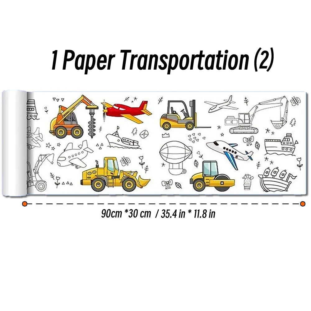 Rouleau de dessin pour enfants – 90 cm | Papier à colorier & activités créatives