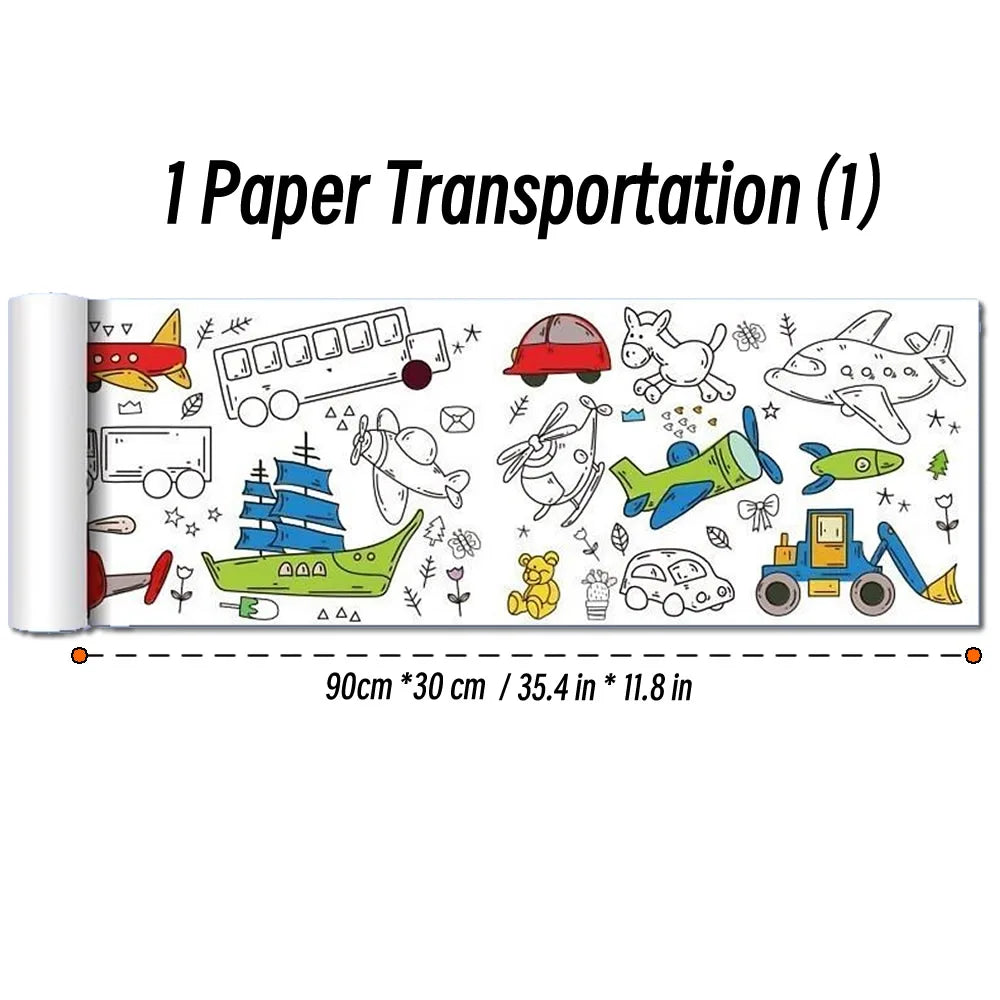 Rouleau de dessin pour enfants – 90 cm | Papier à colorier & activités créatives